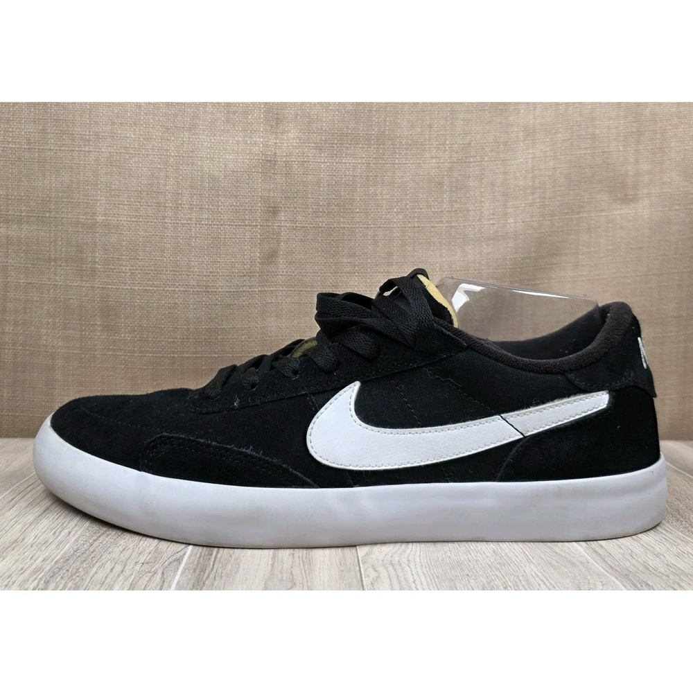 Nike SB Heritage Vulc Black White Casual Skate Shoes Sneakers Trainers Mens 10 - Picture 5 of 10